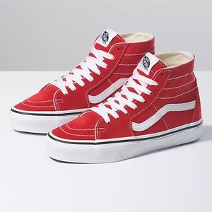 New Vans SK8-HI high tops res - as seen on Hailey Bieber